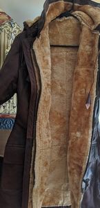 NWOT leather jacket w/plush lining